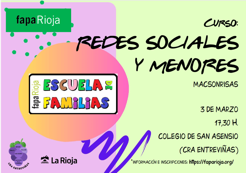 Curso «Redes sociales y menores» AMPA San Asensio